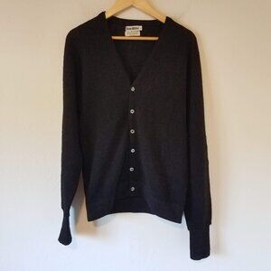 Roos Atkins 100% Pure Imported Alpaca Sweater Women's Large L Black Button